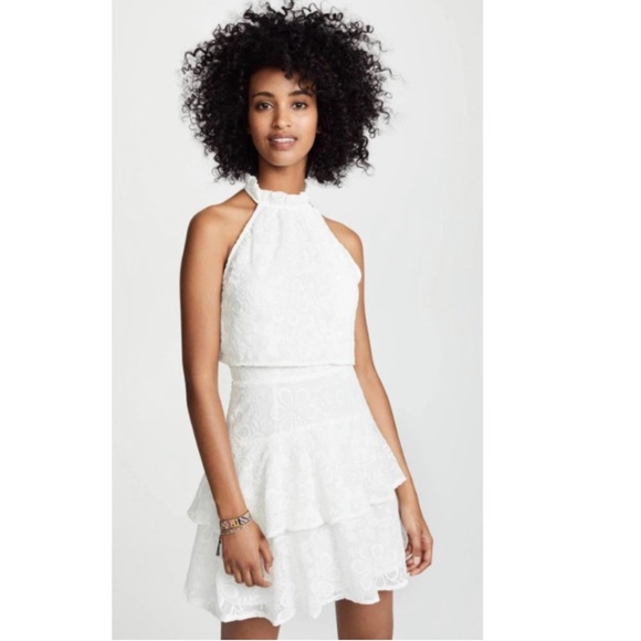BB Dakota Dresses & Skirts - BB Dakota Once Chiffon a Time Lace Tiered Dress